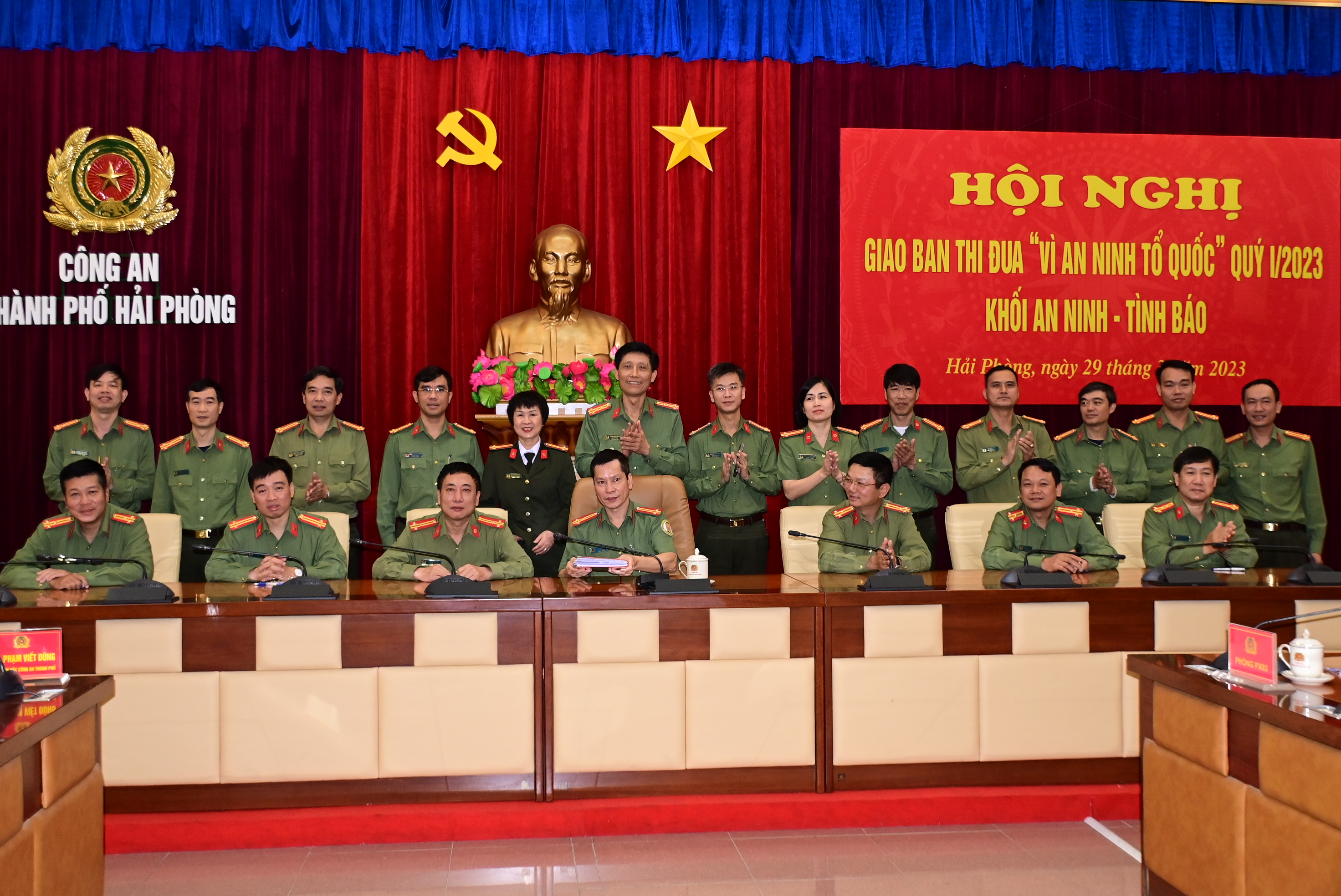 Khối An ninh CATP giao ban thi đua “Vì an ninh Tổ quốc” quý I năm 2023